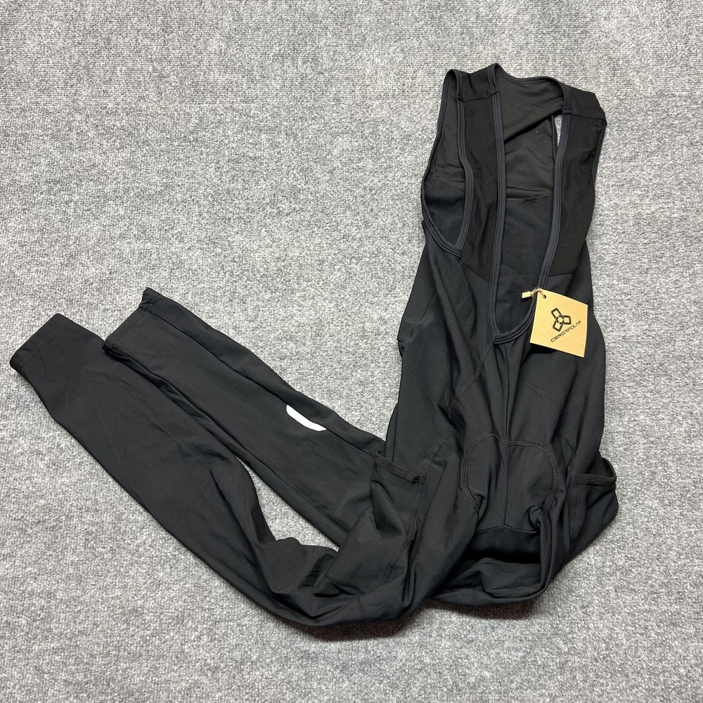 Cerotipolar Bib Cycling Leggings Mens Medium Black Padded 120 Foam Winter Bike
